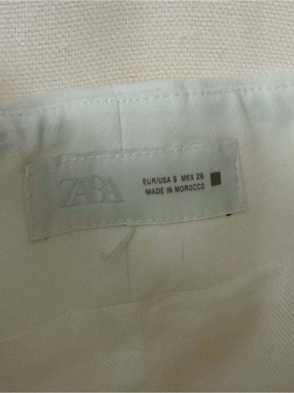 Zara Ivory Strapless Button Peplum Top - Picture 6 of 6